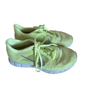 Nike Free Run 3 5.0 Women 8 Neon Lime Green Fair 510643-300 Running Shoes
